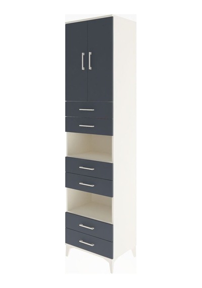 Hyperion Dolap 4 Raflı 6 Çekmeceli 2 Kapaklı 60x44x243 Aytaşı... Aytaşı