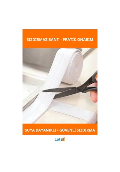 Su Sızdırmaz Bant 3.2m Dayanıklı Pe Malzeme 1 Adet
