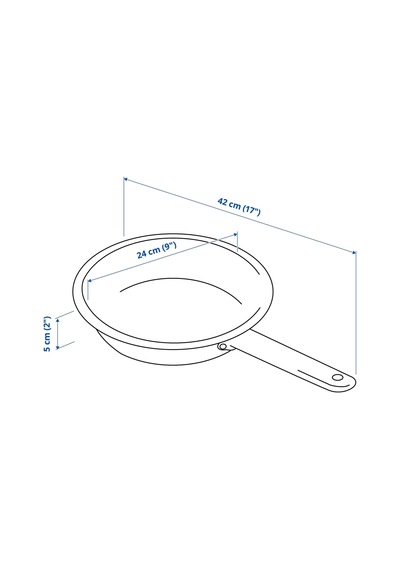 Ikea 365+ Tava 24 Cm Krom 1 Parça