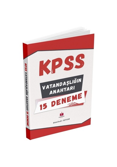 Kpss Vatandaşlık Vatandaşlığın Anahtarı 15 Deneme - Abdülkadir Ceylan