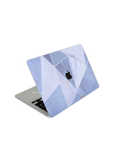 Apple Uyumlu MacBook Pro Kılıf 13inç M1-m2 Koruyucu Sticker Laptop Kaplama A2338 İle Marble14 Gri