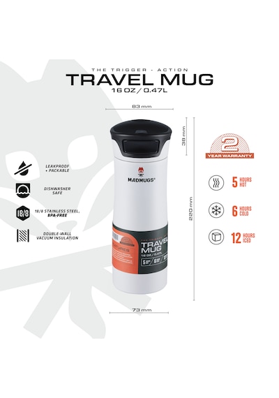 Madmugs Travel Mug Termos Bardak 0.47 Lt