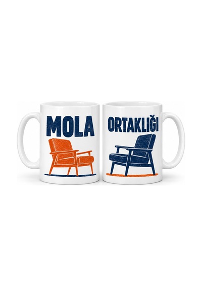 Mola Ortaklığı 2 Li Porselen Kupa Seti - Model 698 Lacivert