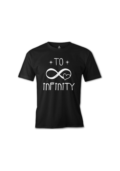 To Infinity Siyah Erkek Tshirt