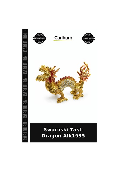 Özel Üretim Hediyelik Şık Aksesuar Figür Swaroski Taşlı Dragon Alk1935