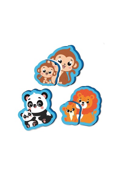 Yükselen Zeka 6-16 Ay İlk Pofidik Magnet Puzzle - Orman Hayvanları
