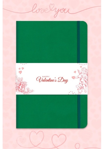 Le Color Tarihsiz Klasik Rec Note Çizgili Defter 13 x 21 CM Yeşil
