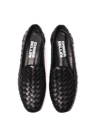 Napa Black C02 Oxford Klasik Kadın 279 21 V1 Chiara Bellini Napa Leather Napa Black C02