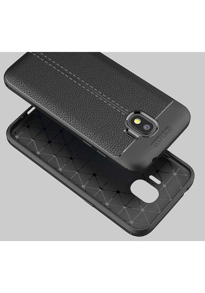 Samsung Galaxy Uyumlu J2 Pro 2018 Kılıf Deri Tarzı Niss Silikon Case