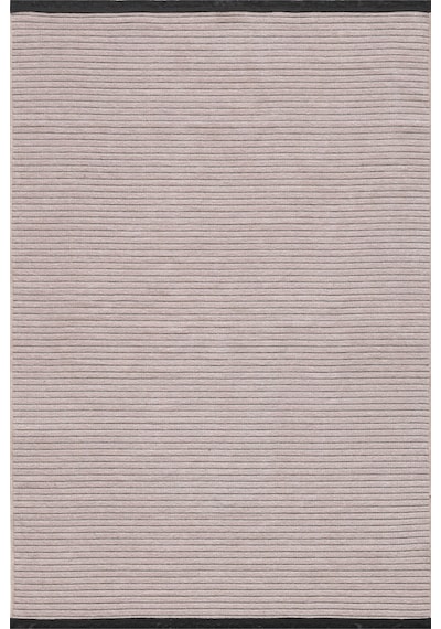 Bej Fitilli Desen Şönil Kilim Makinede Yıkanabilir Kaymaz Taban Halı Yolluk Bej