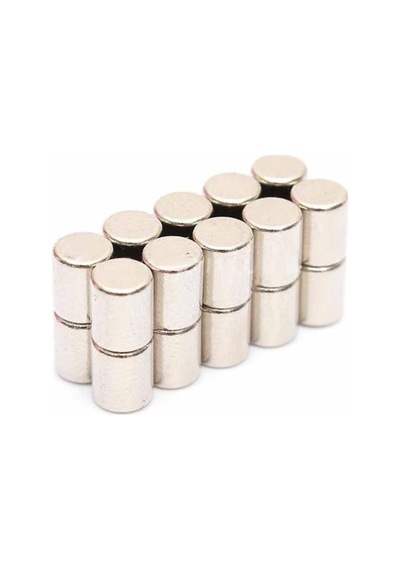 Dünya Magnet 25 Adet Çap 5mm X Kalınlık 5mm Silindir Güçlü Neodyum Mıknatıs