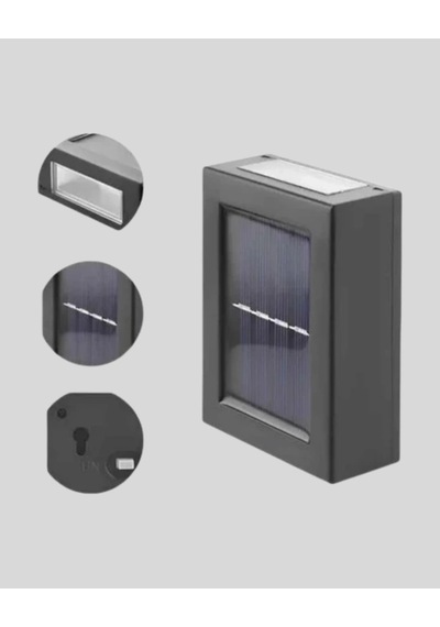6 Led Güneş Enerjili Sensörlü Lamba Akıllı Işık Sensörlü, Enerji Tasarruflu Bahçe Aydınlatma Çok Renkli