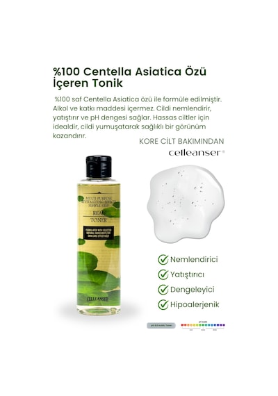 Celleanser Centella İçeren Bariyer Onarımını Destekleyen Tonik 200 ML