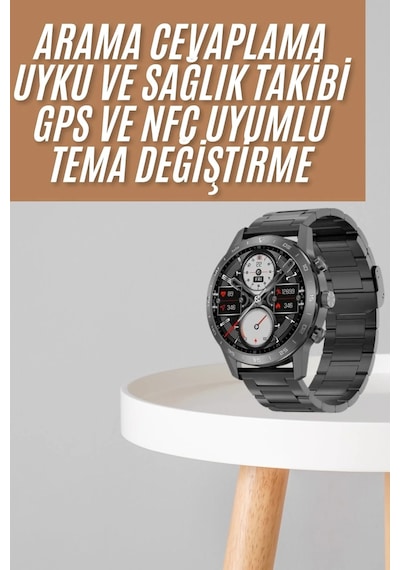 Akıllı Saat Çelik Kordon Çağrı Cevaplama Amoled Ekran Titreşimli Uyku Ve Sağlık Takibi Yeni Nesil