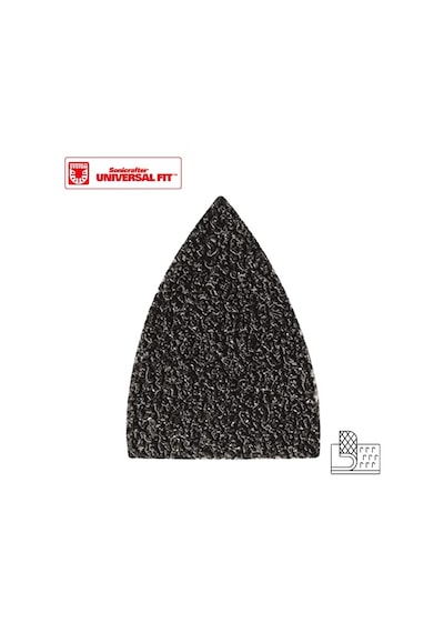 WORX WA2121 Çok Amaçlı Raspalama Makinası İçin 34x34mm 20Adet 80Kum Cırtlı Universal Parmak Zımpara Kâğıdı