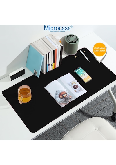 Microcase Deri Mouse Pad Laptop Bilgisayar Geniş Masa Matı 80x40 Al3023 Kırmızı