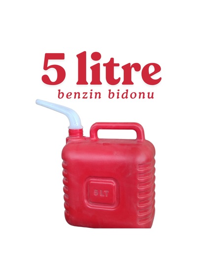 Klc 5l Statik Olmayan Boşaltma Borulu Kulplu Mazot Benzin Taşıma Akaryakıt Depolama Bidonu 5 Litre 5
