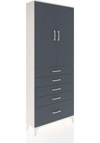 Arges Dolap 2 Raflı 5 Çekmeceli 2 Kapaklı 88x30x221 Aytaşı-an... Aytaşı