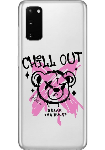 Samsung Galaxy S20 Uyumlu Şeffaf Kılıf Graffiti 6 Tasarımlı