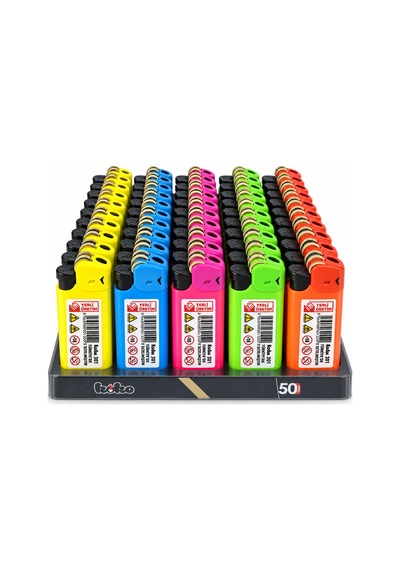 Koko Premium Taşlı Çakmak 301 Doldurulabilir Mum Alevli Cep Tipi 50 Adet