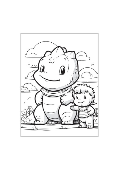 Sevimli Dinozorlar Boyama Kitabı 50 Süper Dinozor