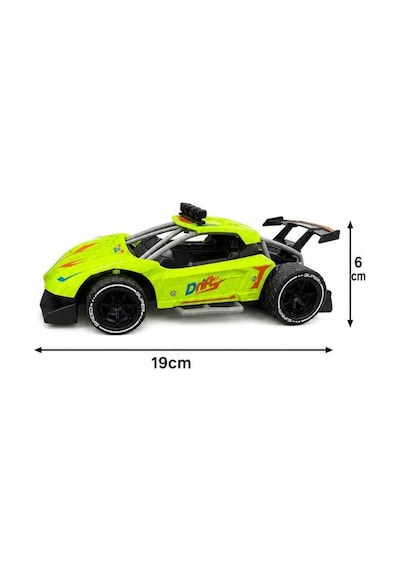 Super Speed Racing 1:20 Ölçekli Şarjlı Uzaktan Kumandalı Araba - 4 Kanallı Yarış Arabası Yeşil