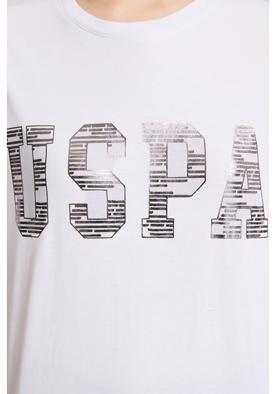 U.S. Polo Assn. U.s. Polo Assn. Kadın Beyaz Tişört Basic 50321690-vr013