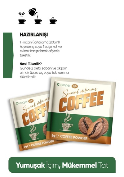 Collagen Life Hindiba, Kollajen, Garsinya Ve Çörek Otu Içeren Detox Kahve 2 Li Fırsat Diğer