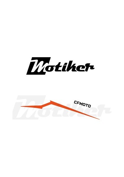 Cf Moto 250nk Sağ Yan Grenaj Turuncu Tasarım Sticker Etiket Modeli