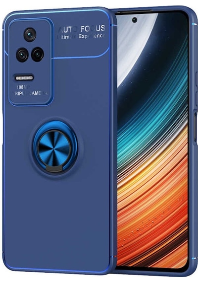 Xiaomi Poco F4 Kılıf Yüzüklü Magnetli Ravel Case Kapak