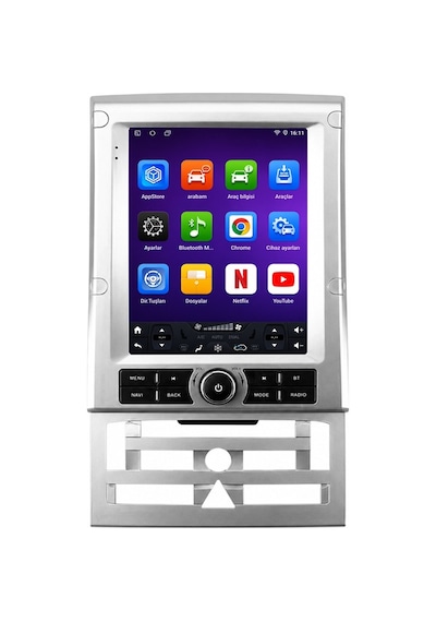 Peugeot 407 2004-2011 Tesla Android Multimedya Carplay Android Auto Navigasyon 10gb Ram 256gb Pro 9.7''