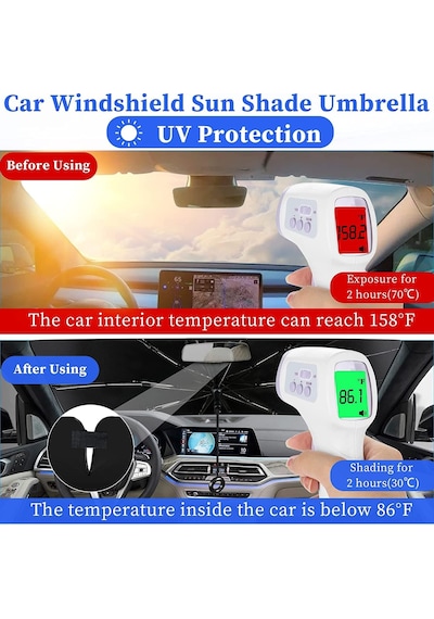 Araba Ön Cam Güneş Tentesi, Katlanabilir Otomotiv Şemsiyesi, Güneş Şemsiyesi, Araba Ön Pencere