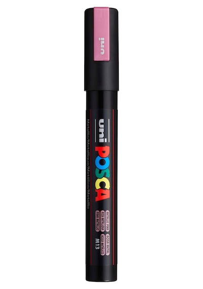 Uni-ball Pc-5m Su Bazlı Poster Markörü, Metalik Pembe 124-Pembe
