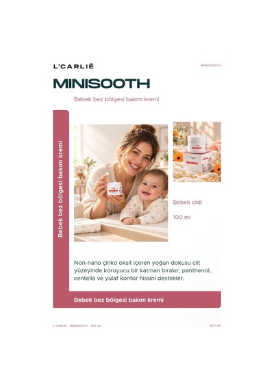 L'carlıe Minisooth Bebek Bez Bölgesi Bakım Kremi 100 Ml