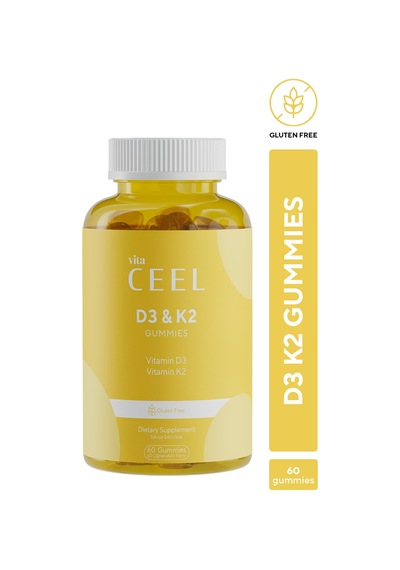 D3 K2 Vitamin Gummy, Portakal Aromalı, 60 Çiğnenebilir Form