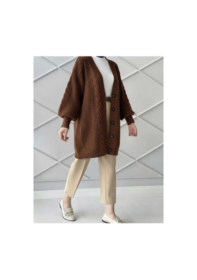 Flex Fashıon Kadın Kışlık Oversize 80 Cm Saç Örgü Kahverengi Triko Hırka Kahverengi - 656385124 Kahverengi - 656385124 Kahverengi Flex Fashıon Kadın Kışlık Oversize 80 Cm Saç Örgü Kahverengi Triko Hırka Kahverengi - 656385124 Kahverengi - 656385124 Kahverengi