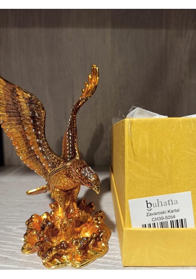 Swarovski Taşlı Kartal Mücevherlik / Dekoratif Biblo
