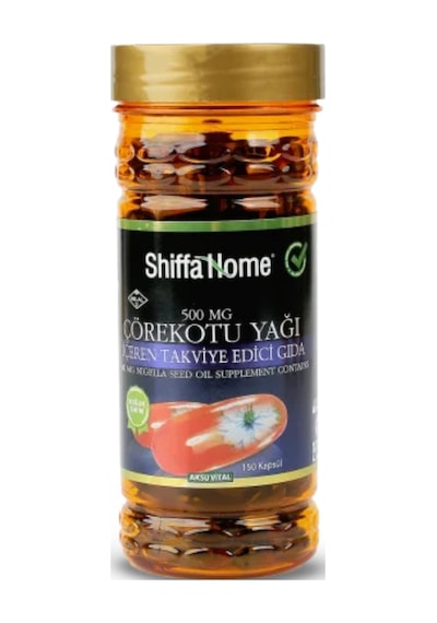 Shiffa Home Çörekotu Yağı 500 MG 150 Kapsül