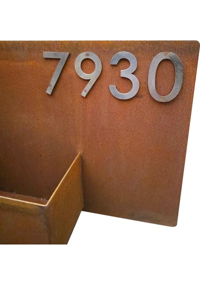 Corten Numaralı Modern Saksı