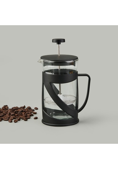 French Press - Şeffaf / Siyah - 600 Ml Çok Renkli
