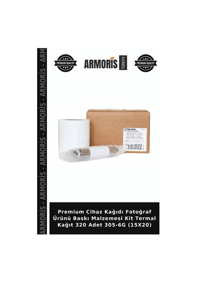 Premium Cihaz Kağıdı Fotoğraf Ürünü Baskı Malzemesi Kit Termal Kağıt 320 Adet 305-6g 15x20