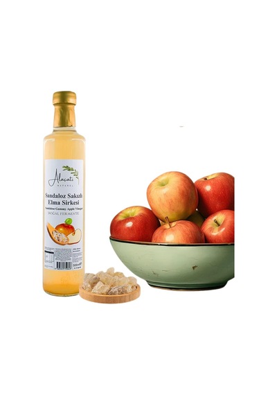 Alaçatı Naturel Sandaloz Sakızlı Elma Sirkesi Doğal Fermente 500 ML