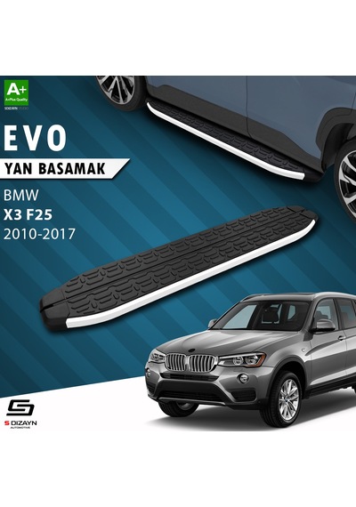 S-dizayn Bmw X3 F25 Evo Aluminyum Yan Basamak 193 Cm 2010-2017