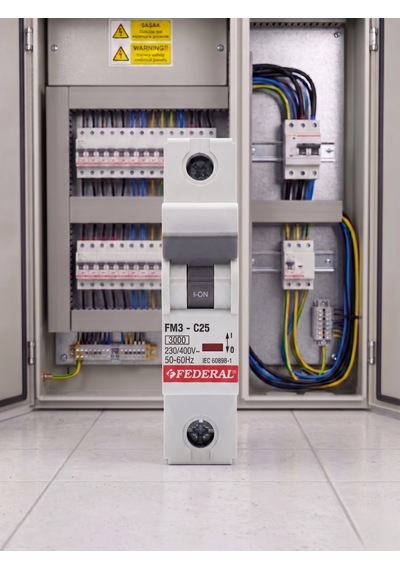 1 Adet Federal 1x25 A C Tipi 3ka Otomatik Sigorta Fm3-c 9ec-c0331-0d25 Diğer