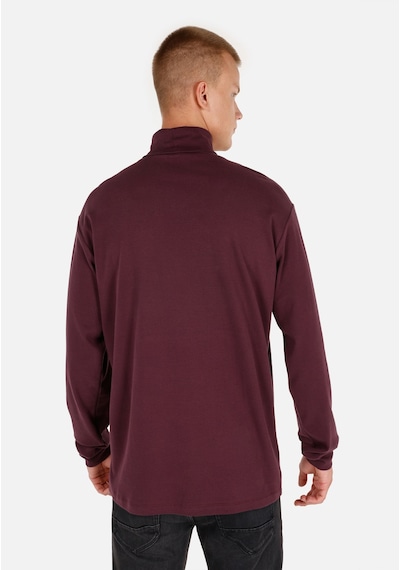 Colin's Colins Normal Kesim Balıkçı Yaka Mor Erkek Uzun Kol Tişört Cl1066054 Mor