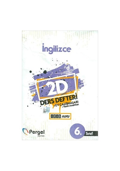 6.Sınıf İngilizce 2D Ders Defteri -  Pergel