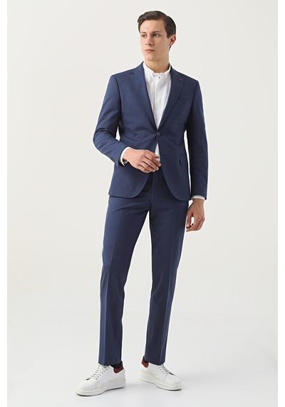 D's Damat Ds Damat Slim Fit Lacivert Yünlü Travel Takim Elbise 4he05ob35577m 102