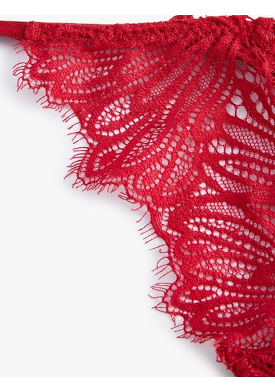 Koton Dantelli String Külot Kırmızı 5wlk30109mk Kırmızı