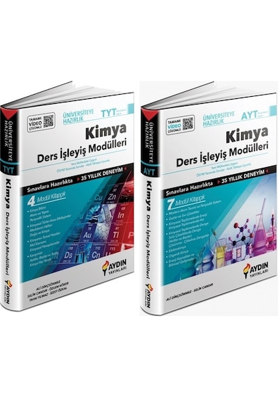 Aydın Tyt Ayt Kimya Konu Özetli Ders İşleyiş Modülleri Seti 2 Kit
