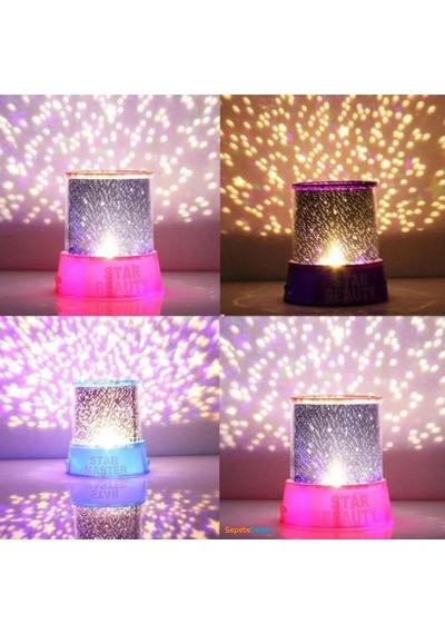 Sepetegelsin Yeni Moda Renkli Yıldızlar Led Gece Işığı Pembe Pembe